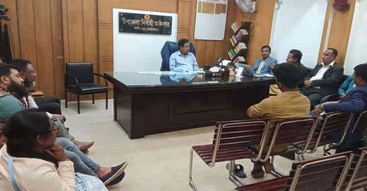 আটপাড়ায় সাংবাদিকদের সাথে নবাগত ইউএনওর মতবিনিময় সভা 