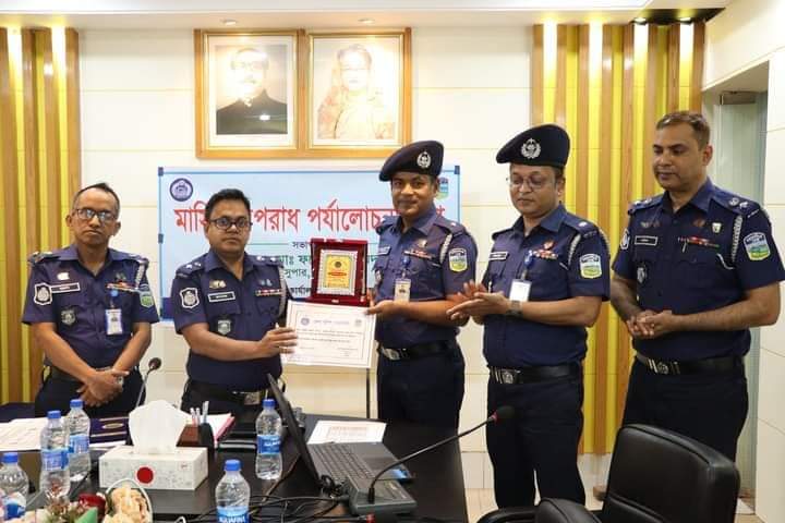 নেত্রকোণায় শ্রেষ্ঠ অফিসার ইনচার্জ নির্বাচিত আবুল কালাম পিপিএম